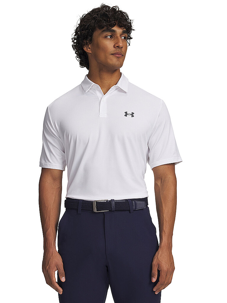 UNDER ARMOUR Herren Polo UA Matchplay weiss | S